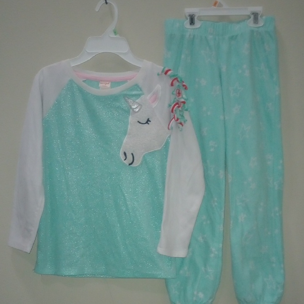 Clearance🛑Cat & Jack Unicorn Pajama Set in Mint and White